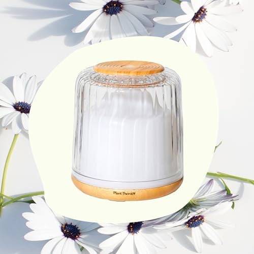 Plant Therapy Serenity Glass Diffuser, Elegant Glass Cover, Intermittent & Continuous Mist, Multiple Light Settings, Essential Oil Diffuser, 250 Square Feet Coverage - Image 3