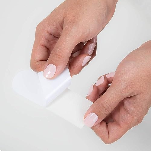 ForPro Professional Collection Stainless Steel Pedi File Refill, 180 Grit, White, EZ-Strip Peel Pedicure Refill Pads, 1.25” W x 4” L, 50-Count - Image 3