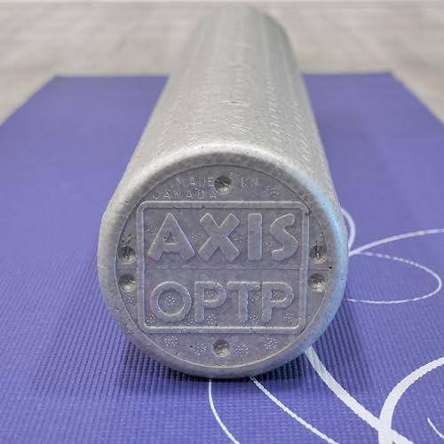 OPTP Silver AXIS Moderately Firm Foam Roller – Round, Silver, 36" x 6" - Image 5