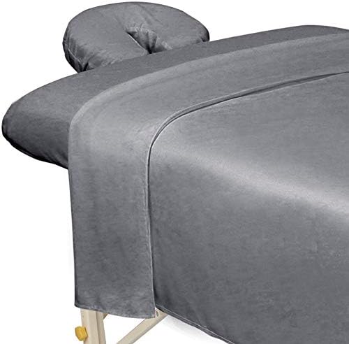ForPro Premium Microfiber 3-Piece Massage Sheet Set, Cool Grey by ForProProfessionalCollection