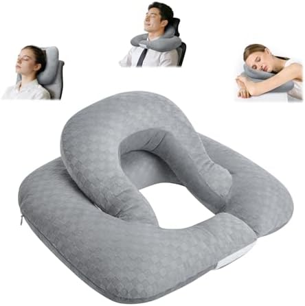 2-Layer Neck Pillow for Office, Recliner & Car -Breathable,Washable by Nockovi