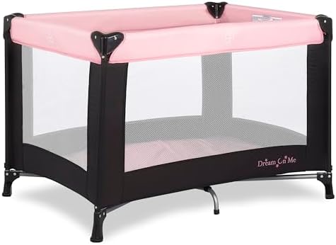 Dream On Me Nest Portable Playard, Lightweight, Foldable, Carry Bag, Pink by Unknown