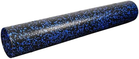 High-Density Round Foam Roller for Muscle Soreness Recovery, Exercise, Massage - 18", 24", 36" Blue Fleck (36 Inch) by NEXOFitness
