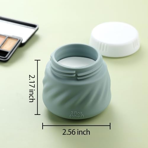 Gemice Silicone Cream Jars TSA Approved Travel Size Containers with Toiletry Bag, Wide Mouth Leak-proof Travel Accessories with Lid for Cosmetic Cream (4 Pack) - Image 6