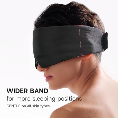 Umisleep Satin Sleep Mask for Side Sleeper, Blackout Eye Mask for Women Men - Image 4