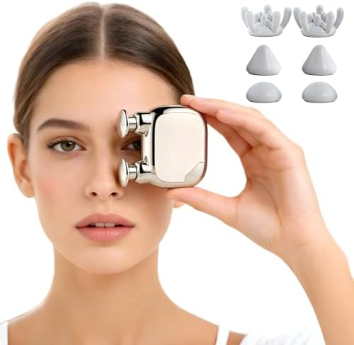 Dual-Head Mini Massage Gun, High-Power Portable Handheld Massager with 6 Massage Heads, Compact Quiet Design for Full-Body Use, Suitable for Travel & Office Use, Gift for Men & Women, by JOYSUWERUN