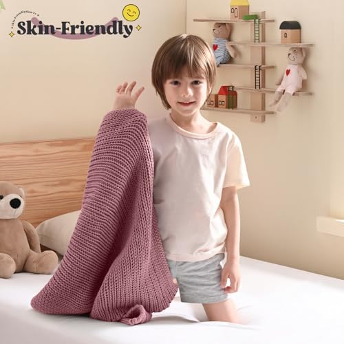 Guohaoi Knitted Weighted Blanket for Adults, 20"x30" 2lbs Full/Queen Size - Image 2