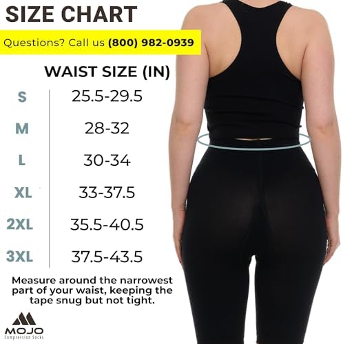 Mojo Women Compression Shorts 20-30mmHg Graduated Support - Image 4