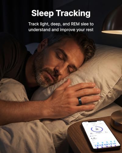 RENPHO Lynx Smart Ring, Subscription-Free App, Black, Size 10 - Image 6