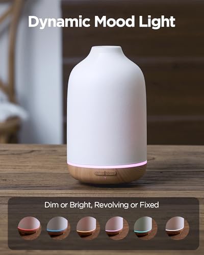 InnoGear 150ml Ceramic Essential Oil Diffuser, Diffusers for Home, Yellow - Image 5