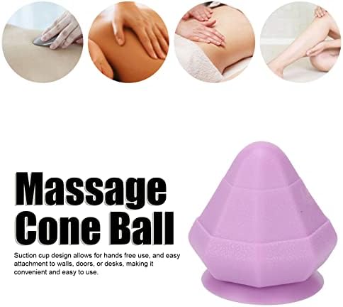 Massage Cone Ball, Myofascial Release Tool, Portable Reduce Soreness Suction Massaging Cone Ball with Suction Cup Design for Sore Muscles, Myofascial Release, Stress Relief, - Image 3