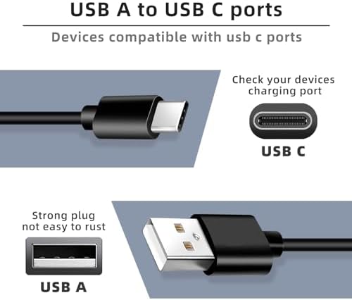 5V2A Massage Gun Charger USB C Cord for Sportneer Mini,Renpho Mini, Bob and Brad T2 C2 Q2, Youdgee M15, Medcursor MG05, Youdgee M15, Reflux, AUKEY Home, ALK Charging Cable Replacement - Image 3