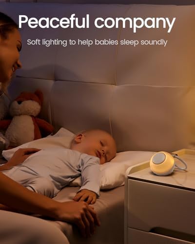 CHICWAY Portable Sound Machine with AI Cry Detection White Noise Machine - Image 6