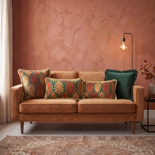 patdrea Designer Velvet Throw Pillow Cover,Set of 2,22"x22"-OldlegendA - Image 4