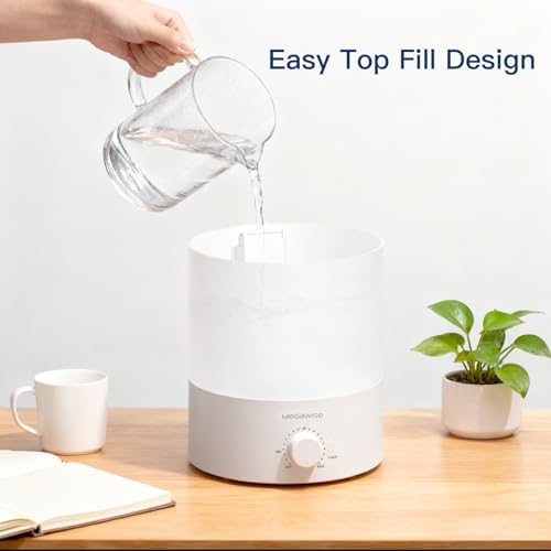 MEGAWISE 1.5L Cool Mist Humidifier, 24dB Quiet, Adjustable Mist - Image 3