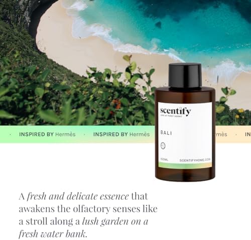 Scentify Bali Aroma Oil Refill Scent for Oil Diffusers - Lemon, Green, Amber, Musk, Woody Scents - Luxurious Relaxing Aromatherapy Diffuser Fragrance 100ml, 3.38 oz - Image 4