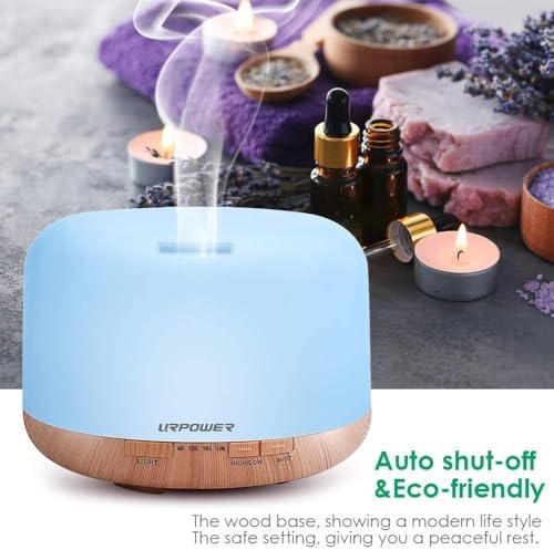 URPOWER 500mL Essential Oil Diffuser Humidifier for Home & Large Rooms - Image 5