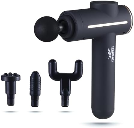 Reebok - Deep Tissue Massage Gun with Multiple Heads and Speed Settings by Unknown
