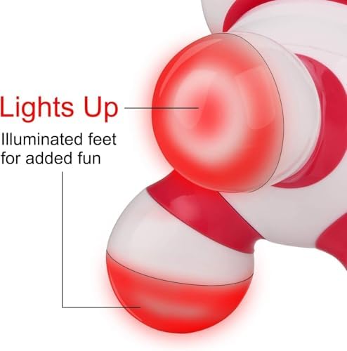 cotsoco Handheld Massager Mini Portable Vibrating Body Massager with LED Light for Hand Head Neck Back Legs Arms Pain Release, Battery Operated, Easy Hand Grip - Image 2