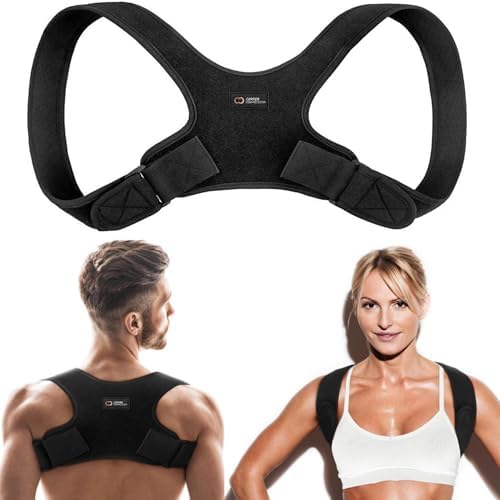 Copper Compression Posture Corrector for Men & Women - Adjustable Copper Infused Orthopedic Brace for Pain Relief from Bad Posture, Slumping - Targets Upper Back, Shoulders, Neck, Clavicle by CopperCompression