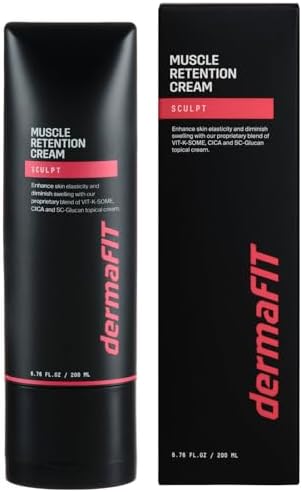 Sculpt Muscle Maintenance Body Cream - Shaped & Balanced Body - Safe Lose Fat Without Yo-Yo Effect, Post Workout, 200ml, Topical Analgesic for Muscle, Work Great with Protein Supplements by dermaFIT