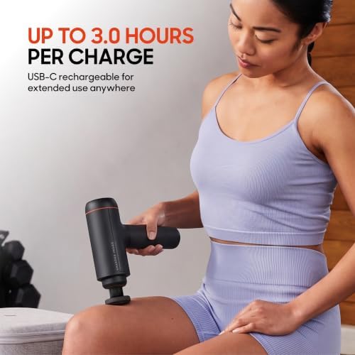 Sharper Image Powerboost Max Deep Tissue Massage Gun 2026 Version - Black - Image 3