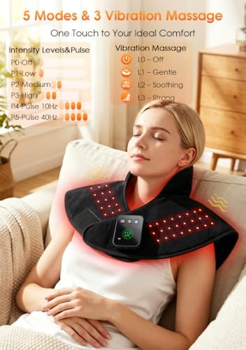 Red Light Therapy for Neck Shoulder Pain Relief,Infrared Light Therapy - Image 2