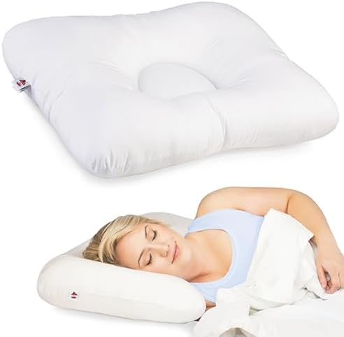 Ergonomic Cervical Pillow for Neck Pain Relief Back & Side Sleepers FULL WH by CoreProducts