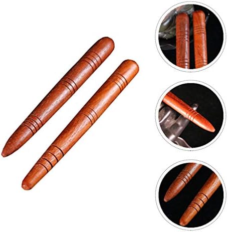 4Pcs Manual Acupressure Pen Wooden Thai Massage Stick Rod Deep Tissue Massage Tool Trigger Point Relief Pain Therapy Tools Full Body Relaxing Gifts Acupressure Pen,Acupressure Tools - Image 5