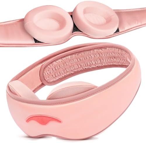 Manta Silk Mask - 100% Blackout Silky Sleep Mask, 22 Momme Premium Silk Eye Mask for Deep Sleep, Breathable & Machine Washable (Pink) by MantaSleep