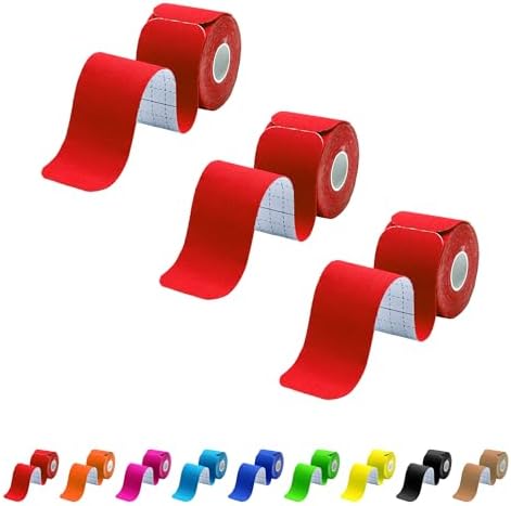 3 Pack Kinesiology Tape Precut, 60 Athletic Strips for Knee & Shoulder by MUSEFITR