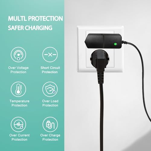 AC/DC 16.8V Massage Gun Charger Compatible with LifePro Sonic, Sonic Mini,Fusion X, Sonic Pro, Youdgee H1 Mini, Mebak 3, Cryotex, DamKee DK-01 02, Wattne W2 W1, jetbus - Image 5
