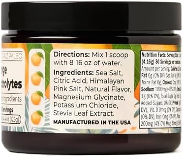 Santa Cruz Paleo Electrolyte Powder, Orange Flavor, Sugar Free Hydration Drink Mix with Himalayan Pink Salt, Sea Salt, Magnesium Glycinate, Potassium Chloride, Sweetened with Stevia, 30 Servings - Image 6