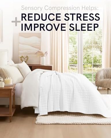 YnM Velvet Weighted Blanket, Ultra-Soft Heavy Bed Blankets, Heavy Weight Big Comforter, Oversized Bedspread & Home Decor Piece for All Season (White, 90"x104" 50lbs, King/Ca King) - Image 2