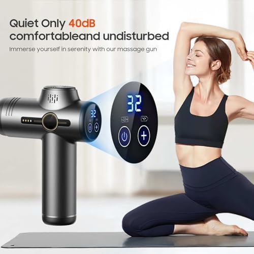 Massage Gun with Heat, Powerful Warming Massage, Home & Travel,Grey - Image 3