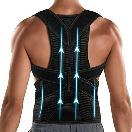Posture Corrector for Men&Women - Back Brace for Lumbar Support and Upright - Breathable Back Straightener Back Corrector XX-Large(42-48 Inches) by PAZAPODirect