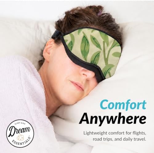 Dream Essentials Natura Organic Cotton Sleep Mask (Whispering Grass) Made in USA - Image 4