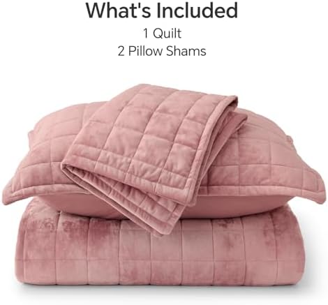 BEDELITE Velvet Quilt Set Queen Size, Luxury Velvet Comforter Bedding - Image 6