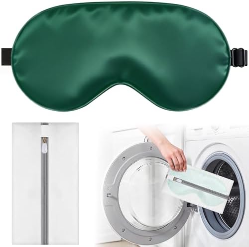 Silk Sleep Mask for Sleeping, Blackout Eye Mask with Adjustable Strap by spacepower