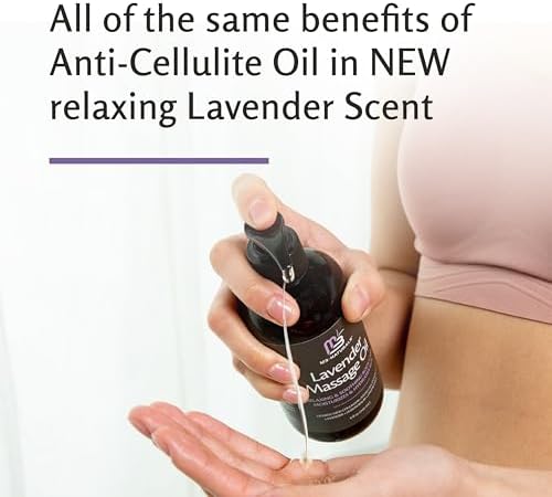 Lavender Sensual Massage Oil, Collagen & Stem Cells, 8 fl oz, 2 Pack by M3 - Image 4