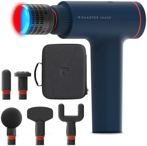 Sharper Image Powerboost Versa Heat & Cold Therapy Percussion Massage Gun by SHARPERIMAGE