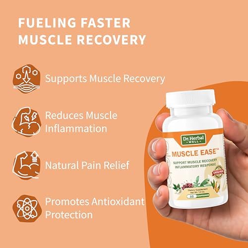 DR.HERBAL WELL Muscle Ease - Joint, Muscle & Nerve Support Fast Acting Relax Comfort Recovery Natural Herbal Supplement - (60 Capsules) MAX-Strength - Image 4