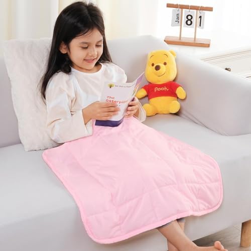 Topblan Weighted Lap Blanket 2 lbs, 19 x 21 Small Size for Summer by Topblan
