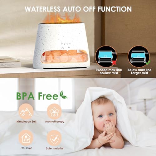 SALKING Himalayan Salt Lamp Diffuser, 2-in-1 Aromatherapy Diffuser for Home - Image 5