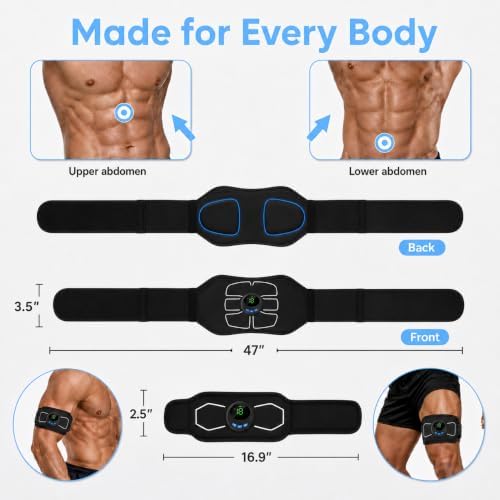 Electronic Muscle Stimulator, Abs Stimulator Toner, Full Body Fitness Gear - Image 4