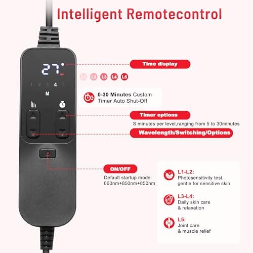Red Light Therapy for Body face-660nm 850nm Infrared lamp Therapy Larger Panel 3 in 1 Led Bead red Light with Stand for Home Use,Gift idea for Mom Women Wife Sister Girlfriend - Image 3