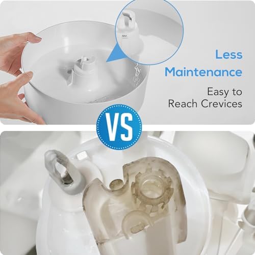 Humidifiers Easy to Clean,Essential Oil Diffuser, Colorful Night Light,Ultrasonic Top Fill Cool Mist Humidifiers for Bedroom Baby Plants,Ultra Quiet,Last up to 20 Hrs,1.6L,Levoair - Image 4