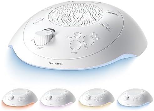 Homedics Sleep Better Portable Sound Machine, Night-Light, Soothing Sounds by Homedics