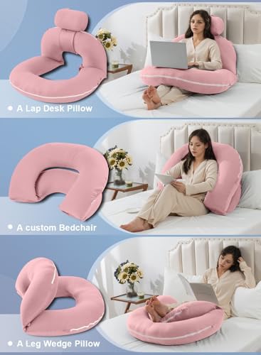 INSEN Reading Pillow, Back Pillow for Sitting in Bed and Couch - Image 2
