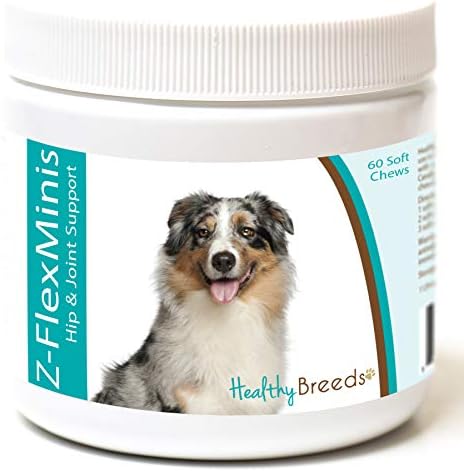 Healthy Breeds Australian Shepherd Z-Flex Minis Hip and Joint Support Soft Chews 60 Count by HealthyBreeds